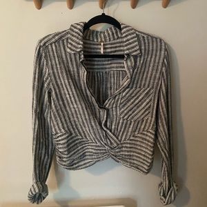 Free people cropped blouse